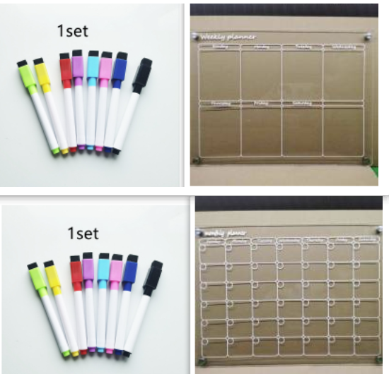 MagnetMemo: Acrylic Magnetic Dry Wipe Plate Calendar for Refrigerators 🧲