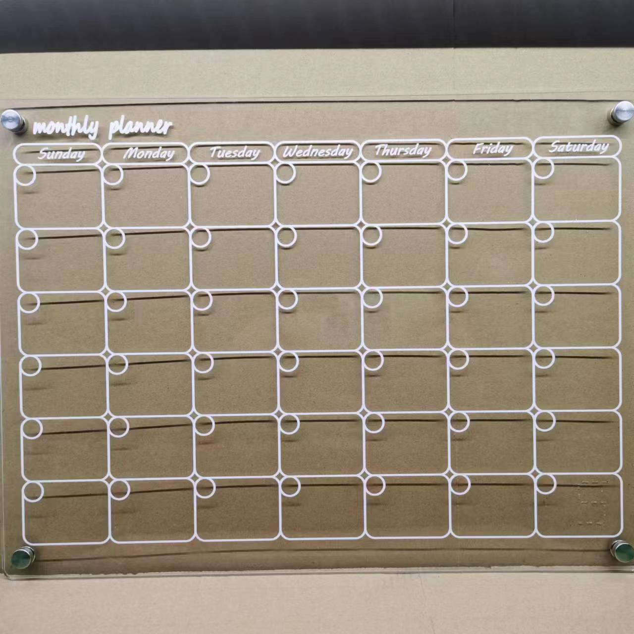 MagnetMemo: Acrylic Magnetic Dry Wipe Plate Calendar for Refrigerators 🧲
