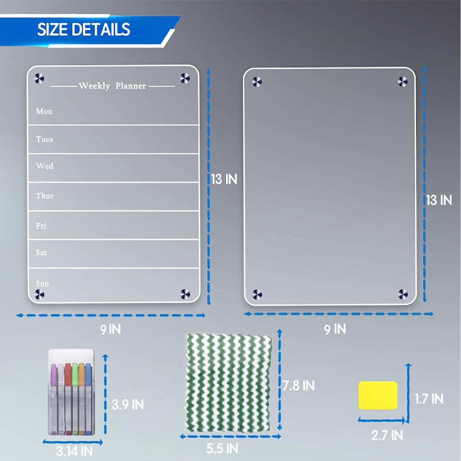 MagnetMemo: Acrylic Magnetic Dry Wipe Plate Calendar for Refrigerators 🧲