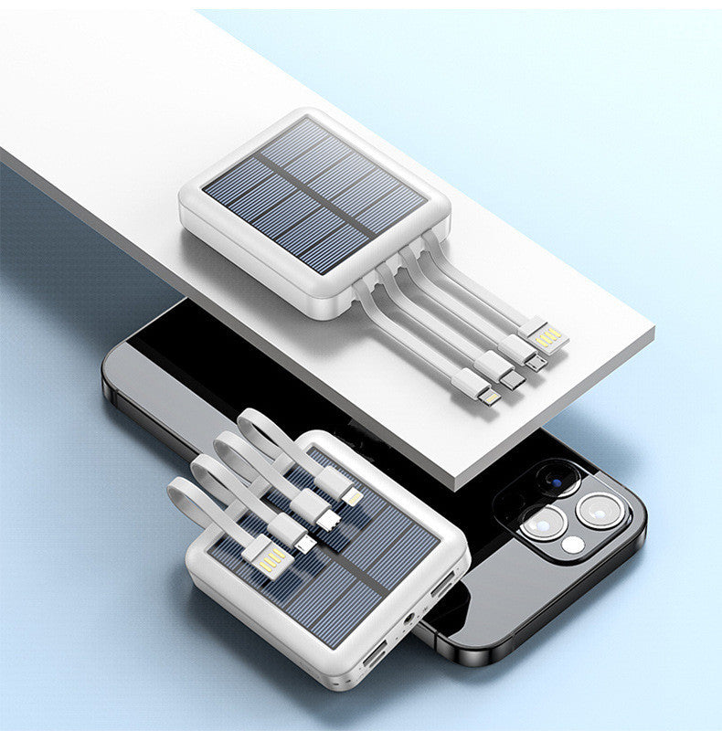 SolarQuad: Four Line Solar Power Charging Bank ☀️
