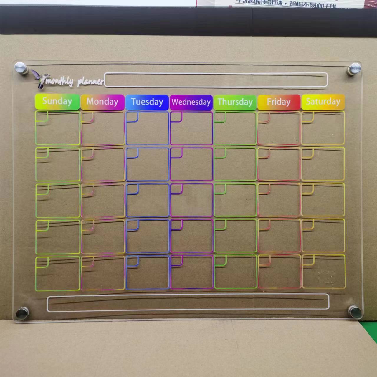 MagnetMemo: Acrylic Magnetic Dry Wipe Plate Calendar for Refrigerators 🧲