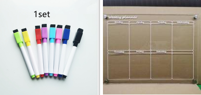 MagnetMemo: Acrylic Magnetic Dry Wipe Plate Calendar for Refrigerators 🧲