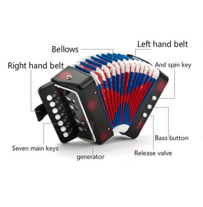 Children's music early education toy musical instrument performance props kindergarten puzzle accordion
