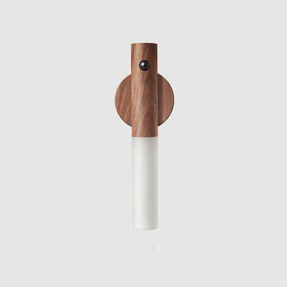 LuminaWood: Auto LED USB Magnetic Wood Wireless Night Light 🌙