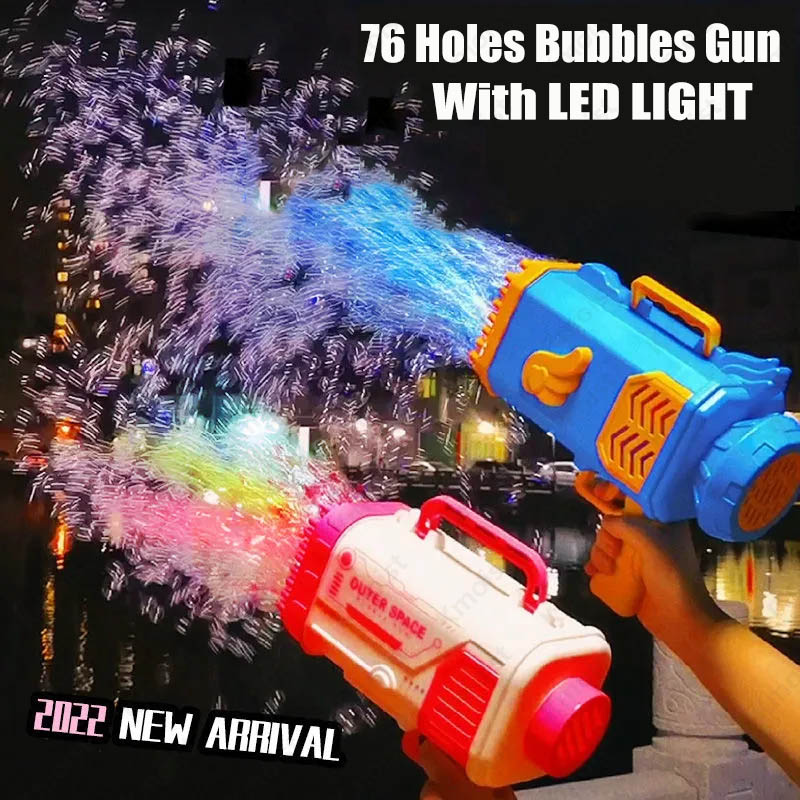 Soap Bubbles Machine Gun Automatic Blower With Light