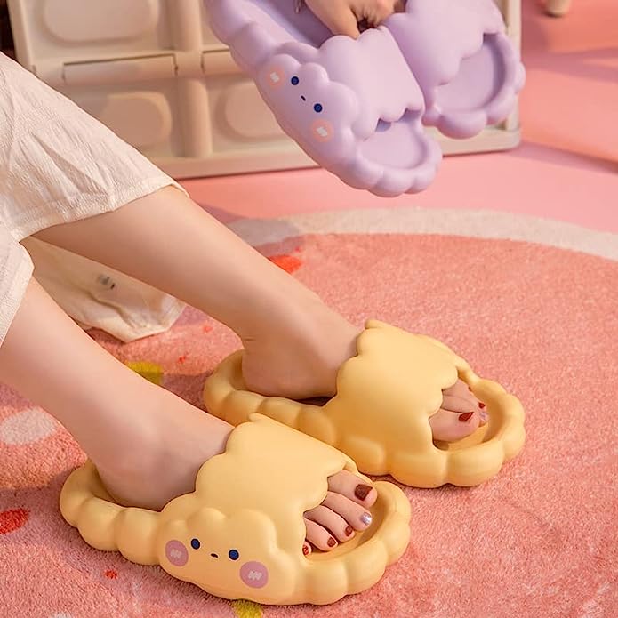 CloudStep: Heavenly Slippery Slippers for the Ultimate Bathing Experience ☁️