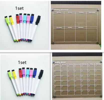 MagnetMemo: Acrylic Magnetic Dry Wipe Plate Calendar for Refrigerators 🧲