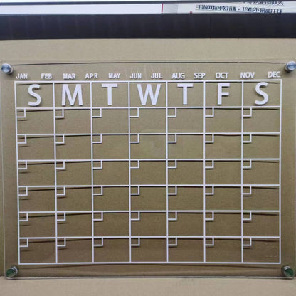 MagnetMemo: Acrylic Magnetic Dry Wipe Plate Calendar for Refrigerators 🧲