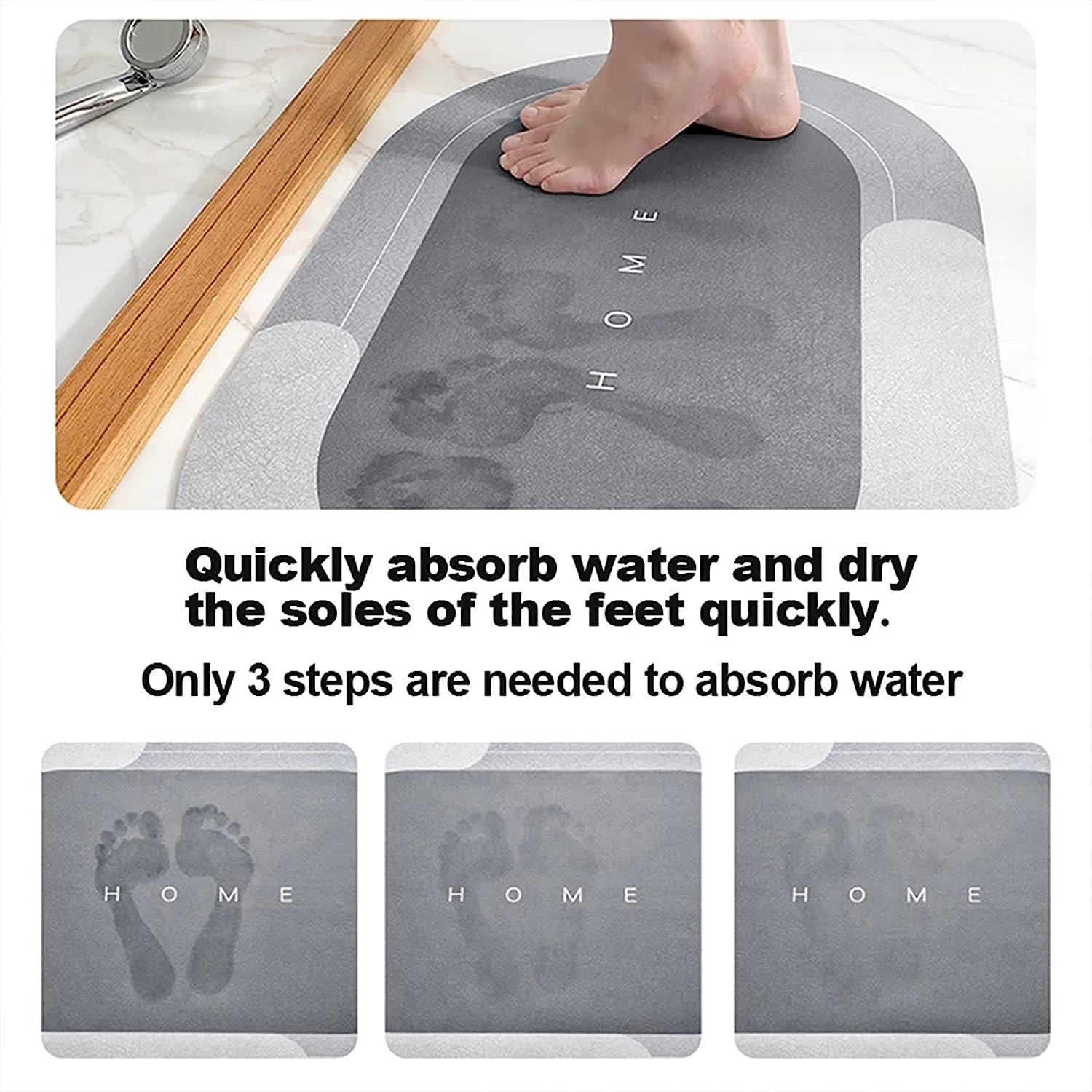 DryStep: Absorbent and Quick-Drying Bathroom Floor Mat 🛀