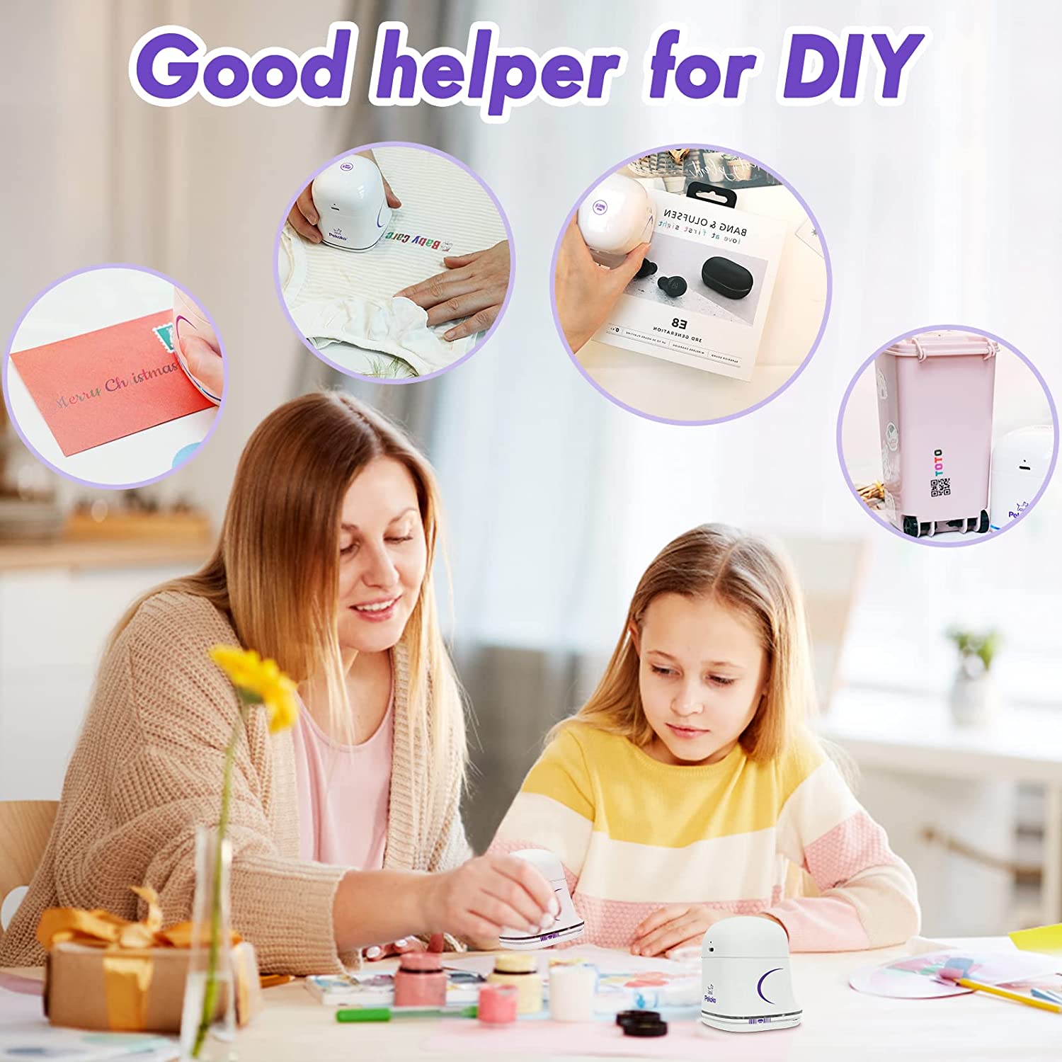 PrintPal: Portable Mini Home Picoco Inkjet Printer with Bluetooth Connection 🖨️