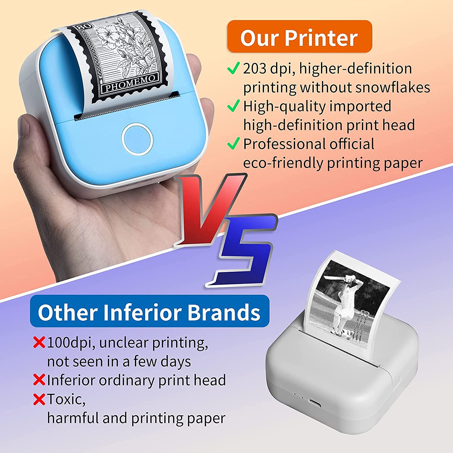 SnapPrint: Your Pocket-Sized Bluetooth Mini Thermal Label Printer 📸