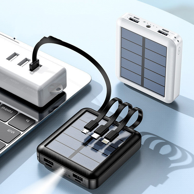 SolarQuad: Four Line Solar Power Charging Bank ☀️