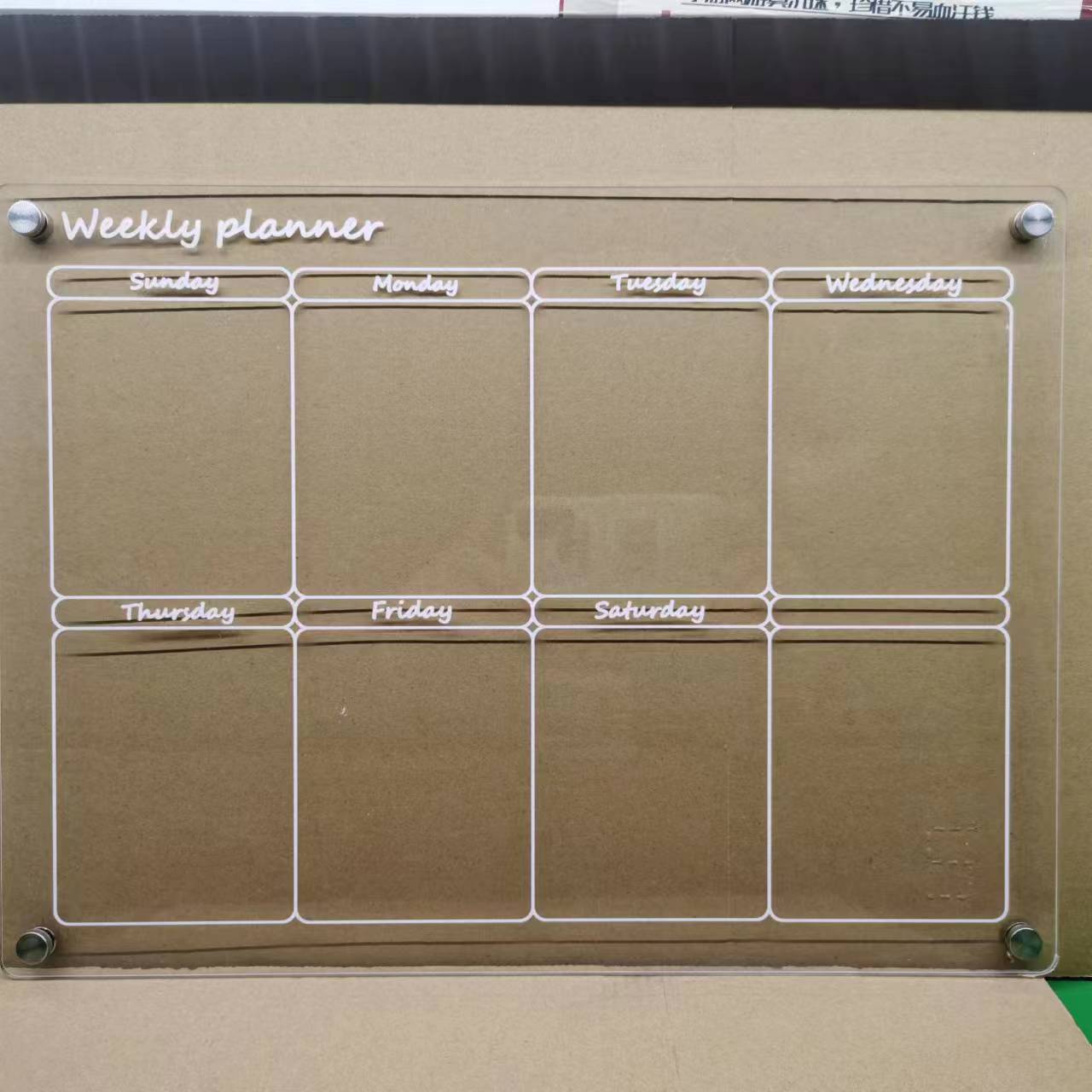 MagnetMemo: Acrylic Magnetic Dry Wipe Plate Calendar for Refrigerators 🧲