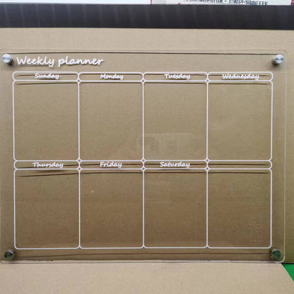 MagnetMemo: Acrylic Magnetic Dry Wipe Plate Calendar for Refrigerators 🧲