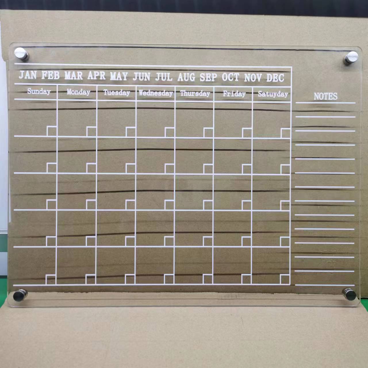MagnetMemo: Acrylic Magnetic Dry Wipe Plate Calendar for Refrigerators 🧲