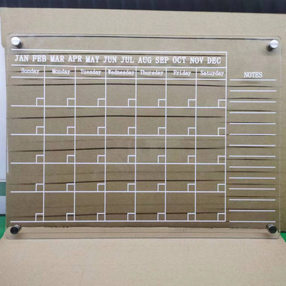 MagnetMemo: Acrylic Magnetic Dry Wipe Plate Calendar for Refrigerators 🧲