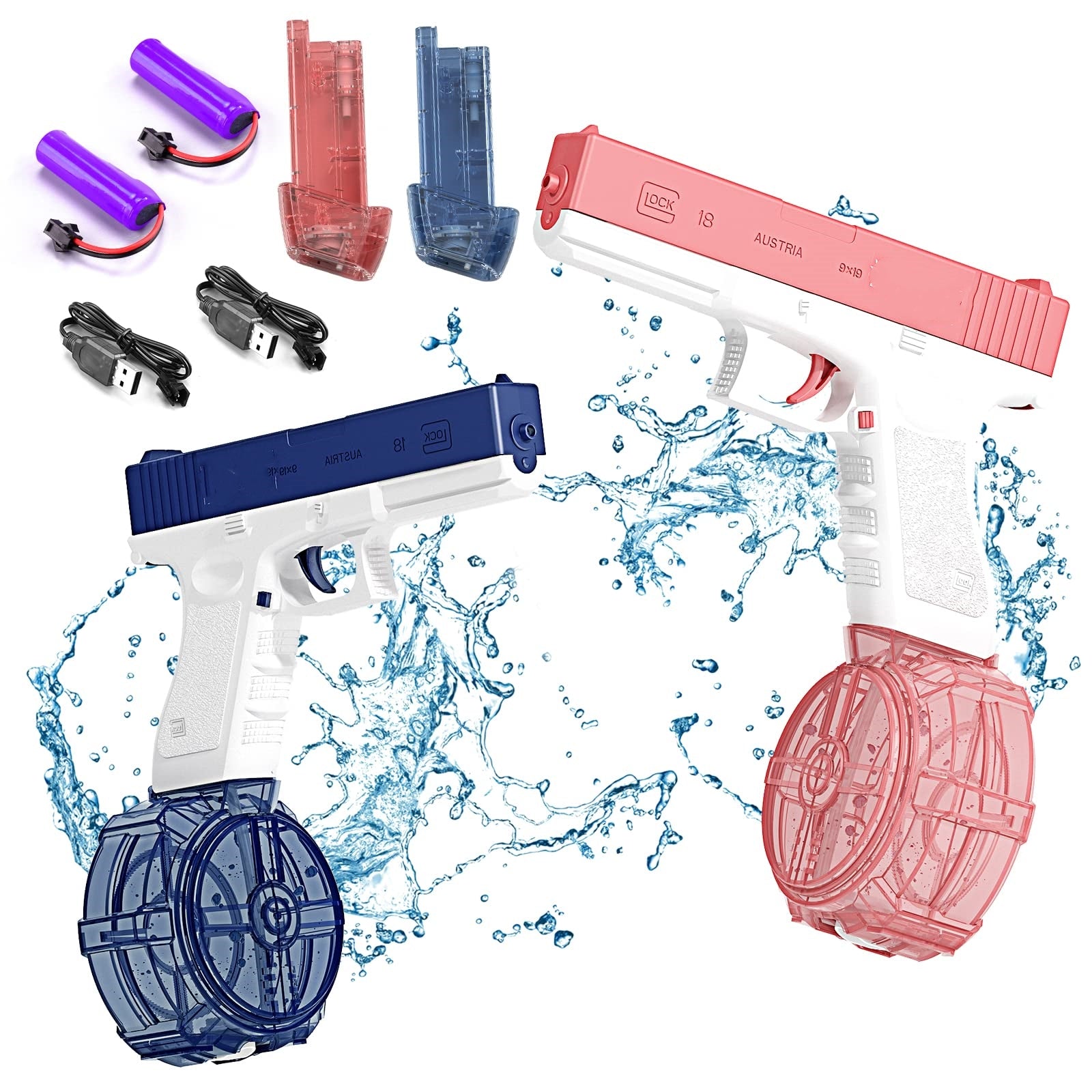 Electric Water GLOCK Toy Gun Spray Blaster Pistol
