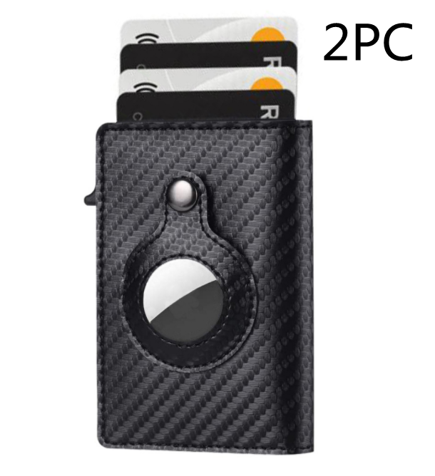 APPLE AIRTAG ANTI- THEFT Multi-functional Card Holder Slim Leather Wallet