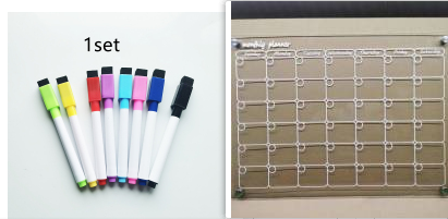 MagnetMemo: Acrylic Magnetic Dry Wipe Plate Calendar for Refrigerators 🧲