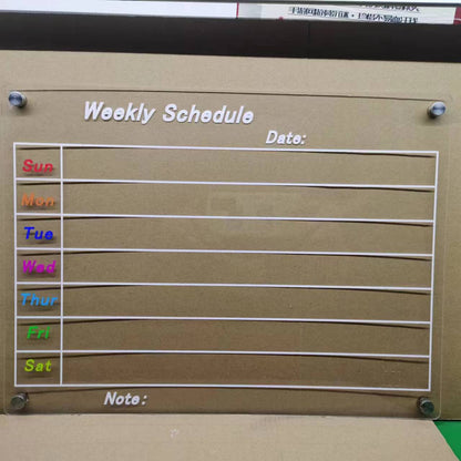 MagnetMemo: Acrylic Magnetic Dry Wipe Plate Calendar for Refrigerators 🧲